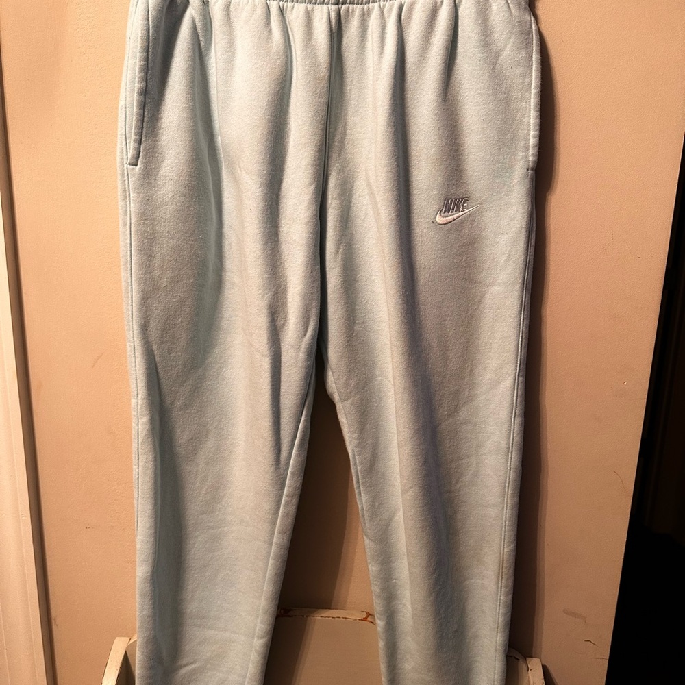 Ladies Nike Soft Blue Joggers Large
